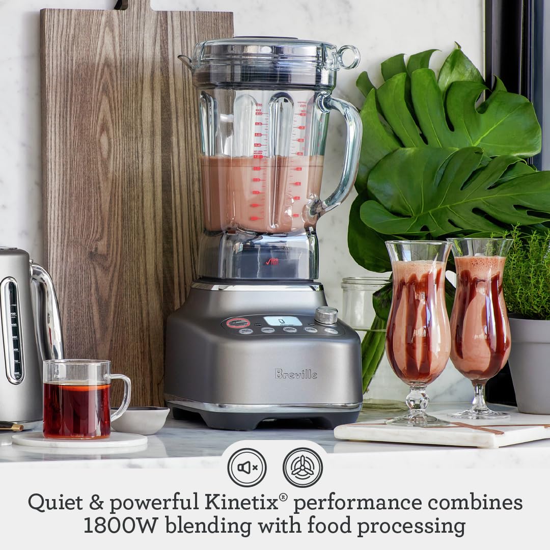 Breville Super Q blender pitcher 68 oz for large batches.