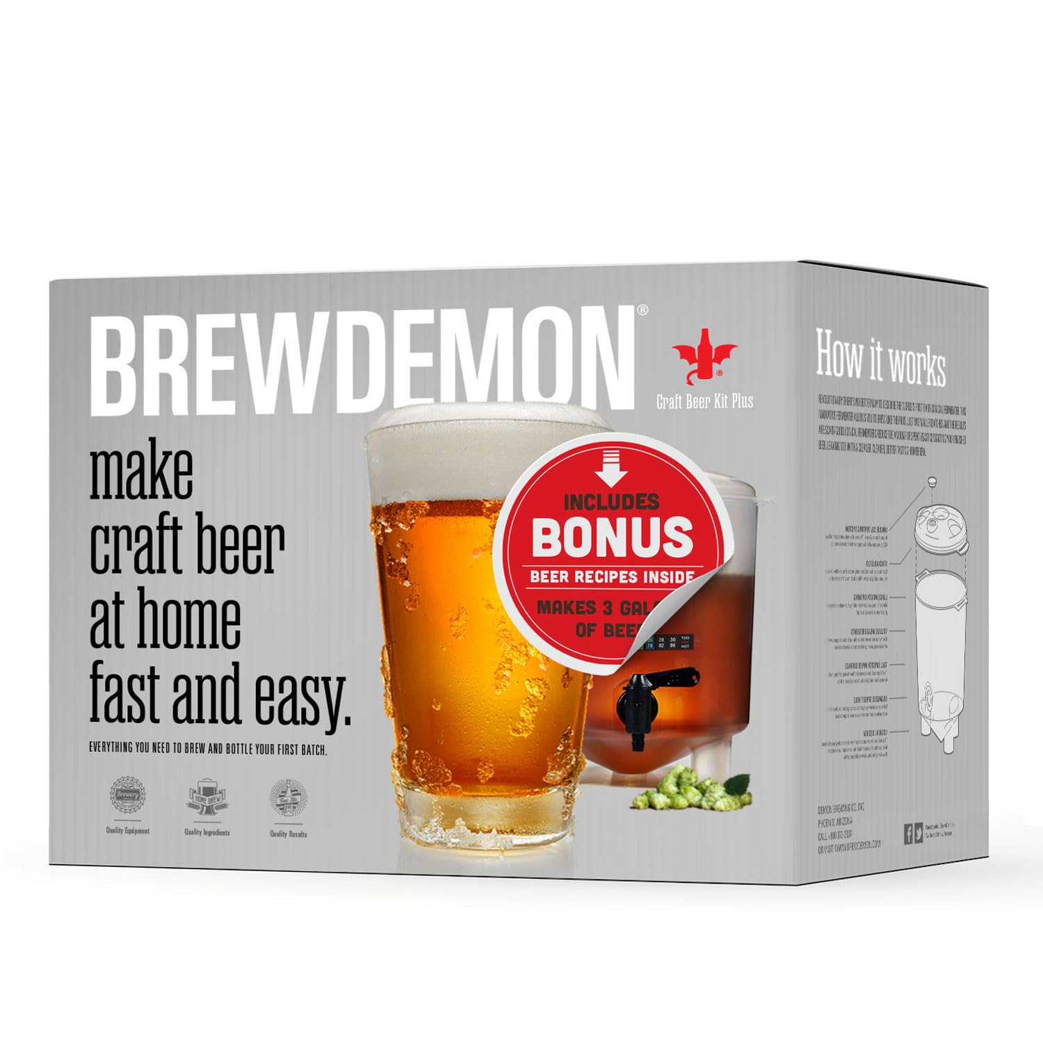 BrewDemon bottle filling valve enabling direct bottling from fermenter