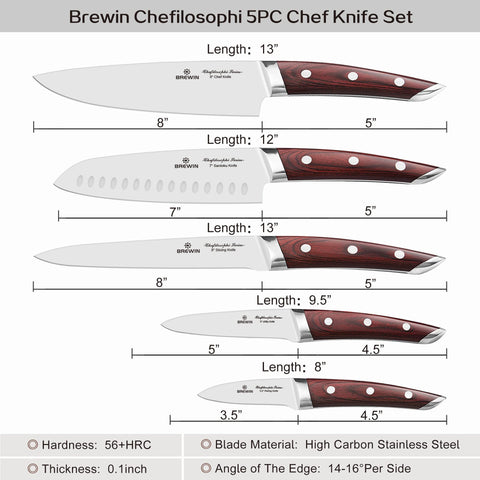Brewin Chefilosophi ergonomic balance handle underlines comfortable control