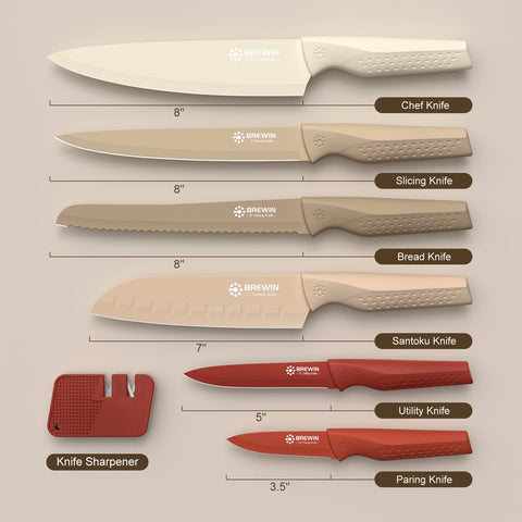 Brewin Knife Set 8-Inch Bread Knife designed for crisper slices