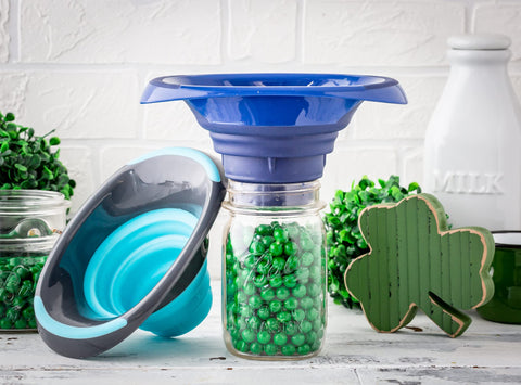 Brewing America dishwasher-safe funnel for quick cleanup after canning.