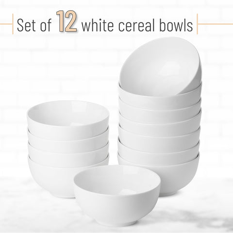 BTaT white bowls stacked neatly to show cupboard-space saving design.