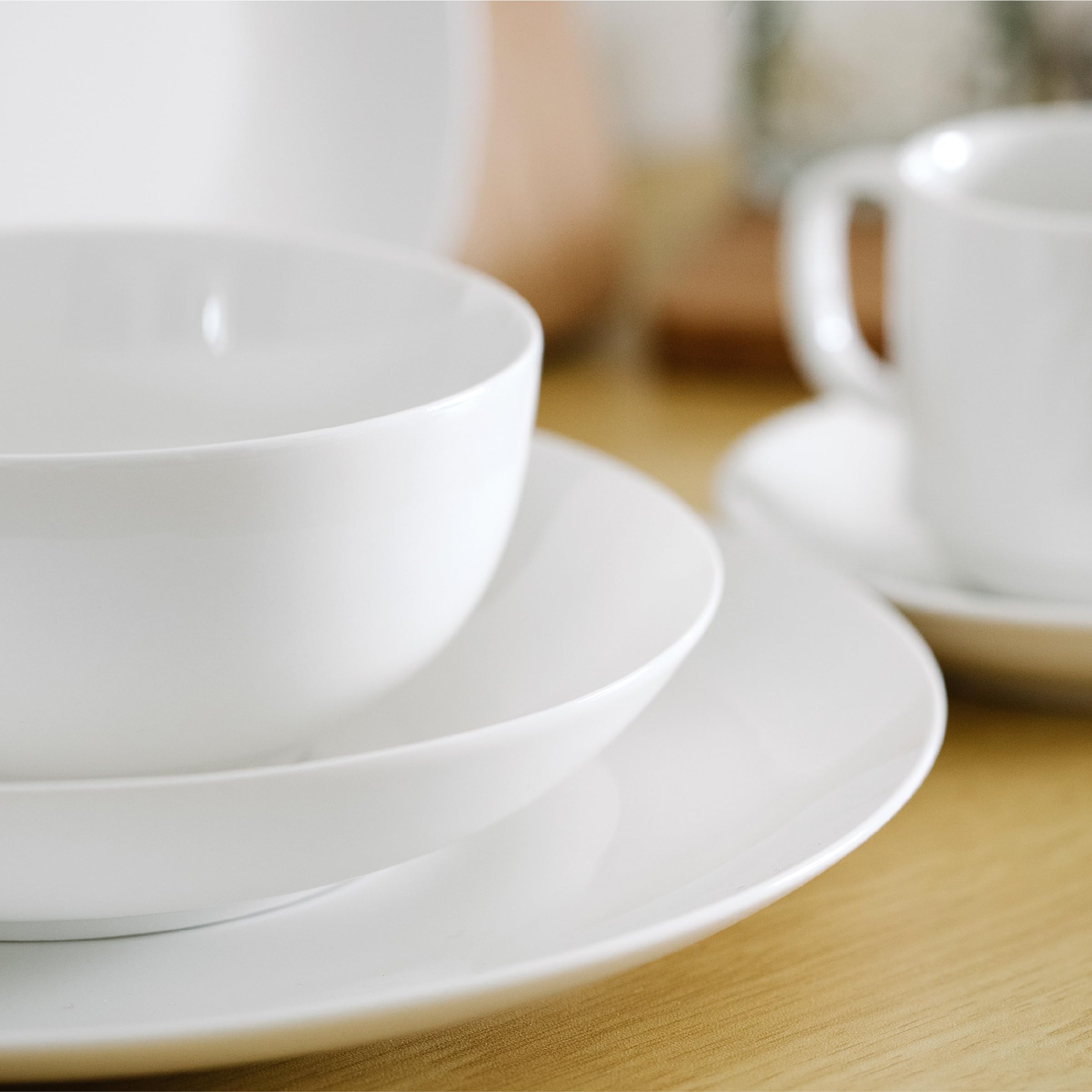 BTaT white bowls complement any kitchen decor and table setting.