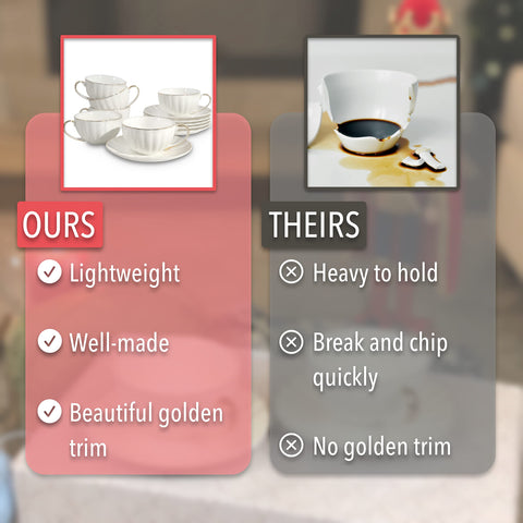 Brew To A Tea dishwasher-safe cups simplify cleanup after gatherings