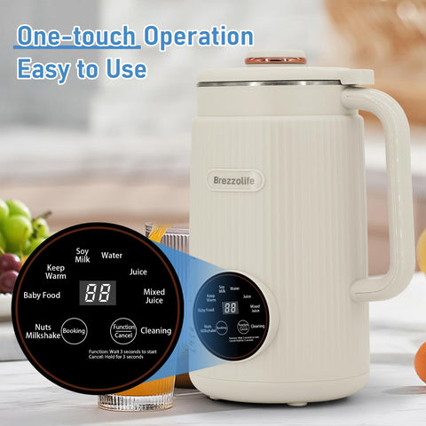 Brezzolife ingredients like nuts for fresh plant-based milk at home
