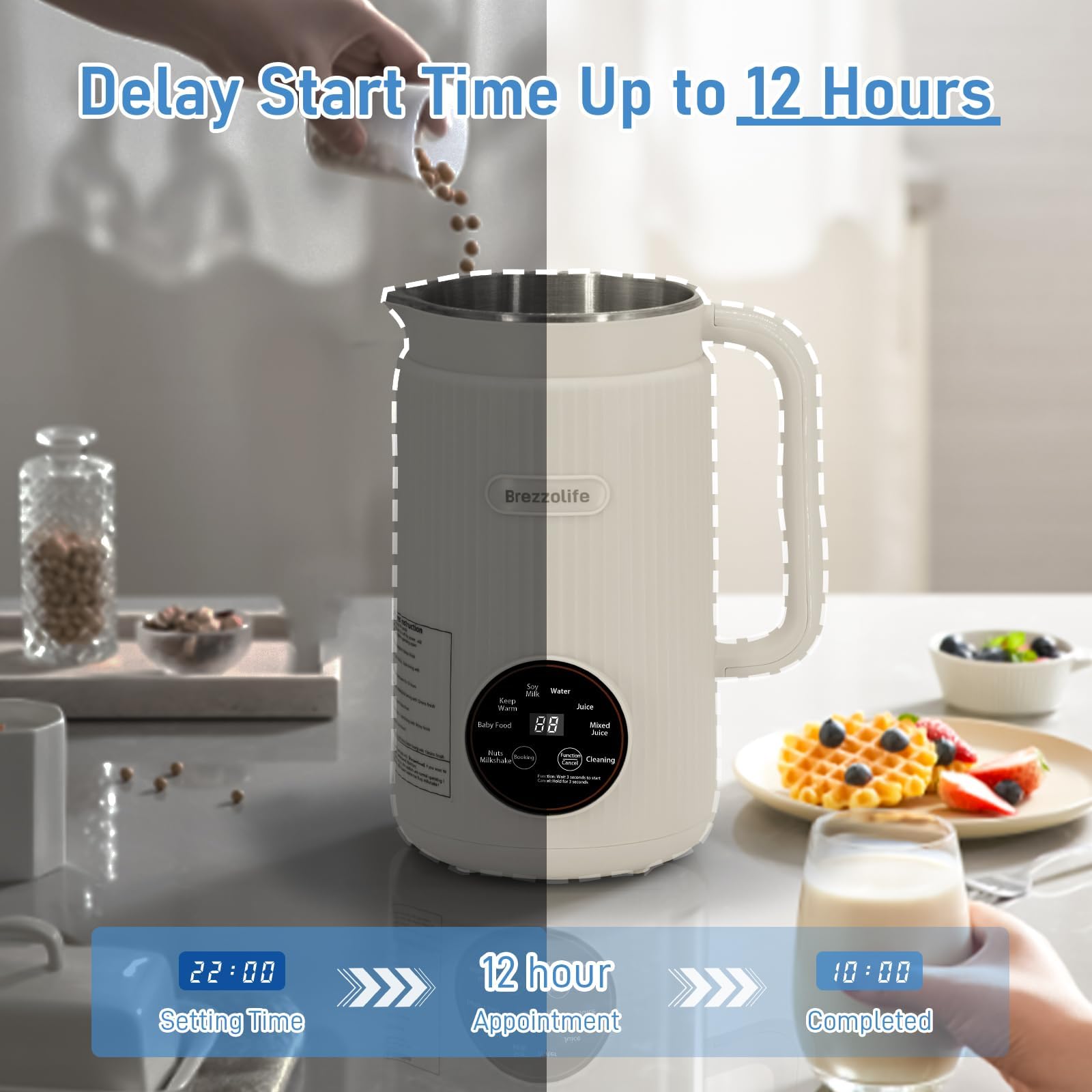 Brezzolife self-clean function for easy cleanup after use