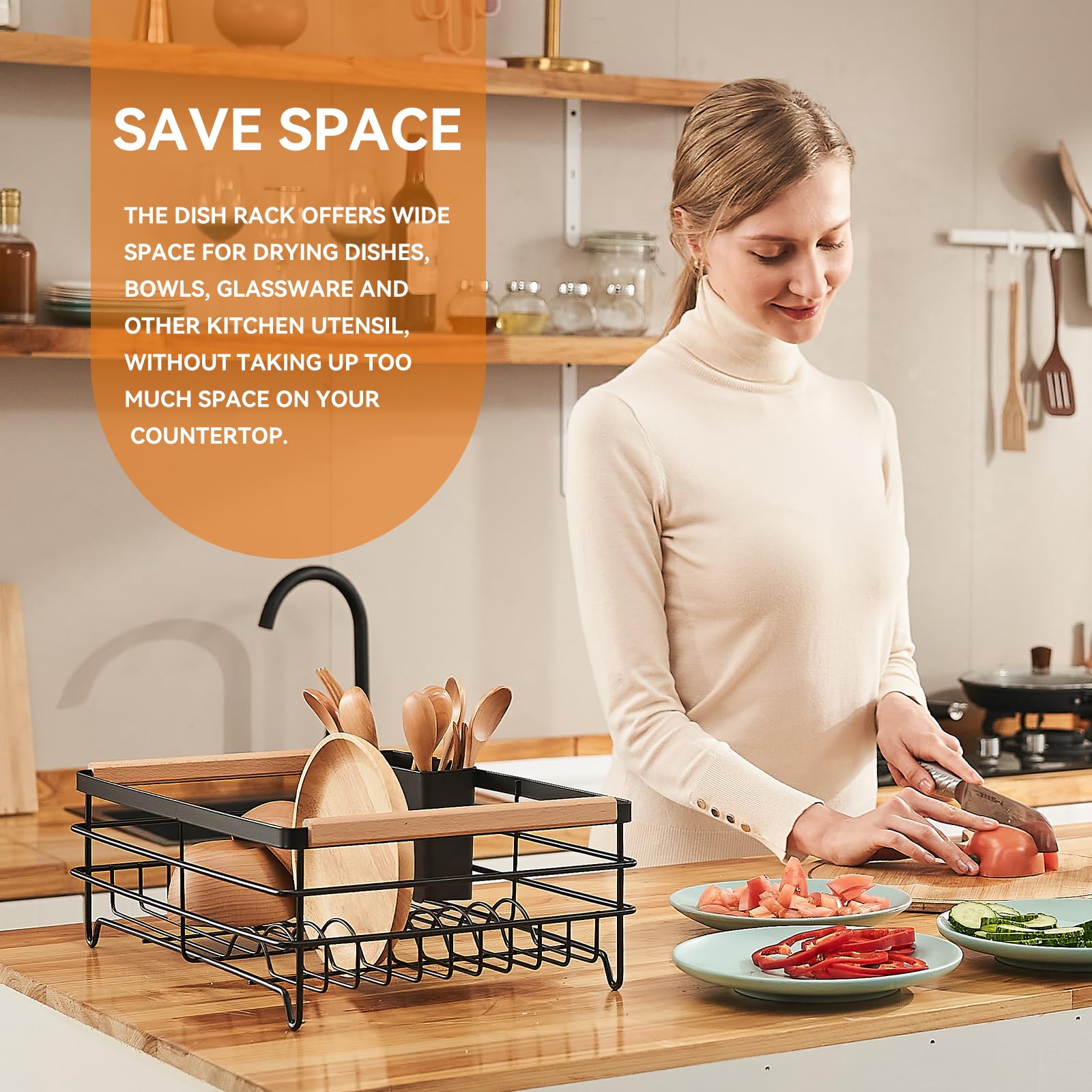 BRIAN & DANY compact footprint 16.5 x 11.8 x 5.9 inches fits small kitchens.