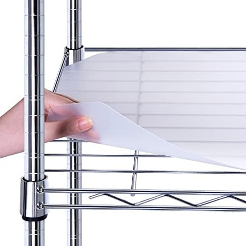 Brian & Dany wire shelf liner 18x48 transparent keeps items secure on open shelves.