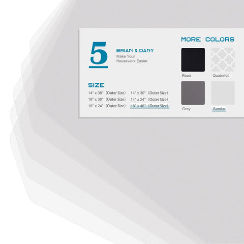 Brian & Dany liner creates a smooth surface preventing small items from falling.