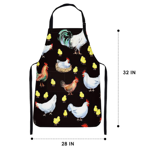 Bribay apron adjustable neck strap shown for a comfortable fit.