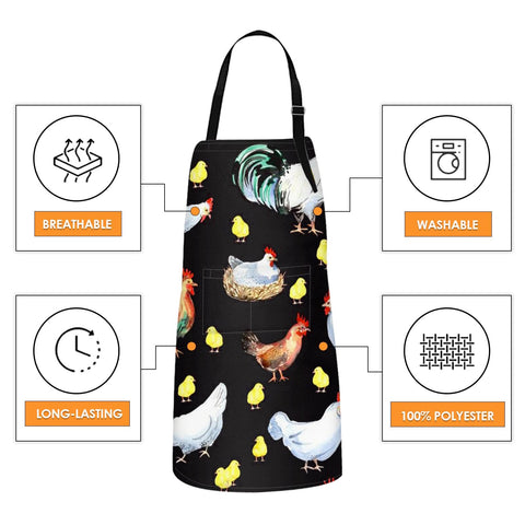 Bribay apron waterproof polyester material keeps you dry.