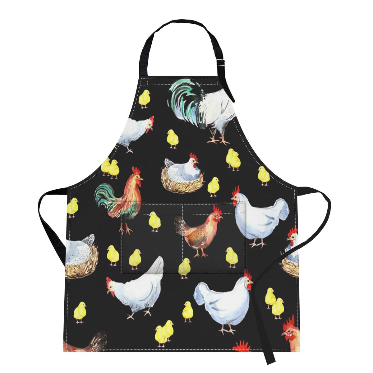 Bribay apron women cooking front view with pockets for convenient storage.