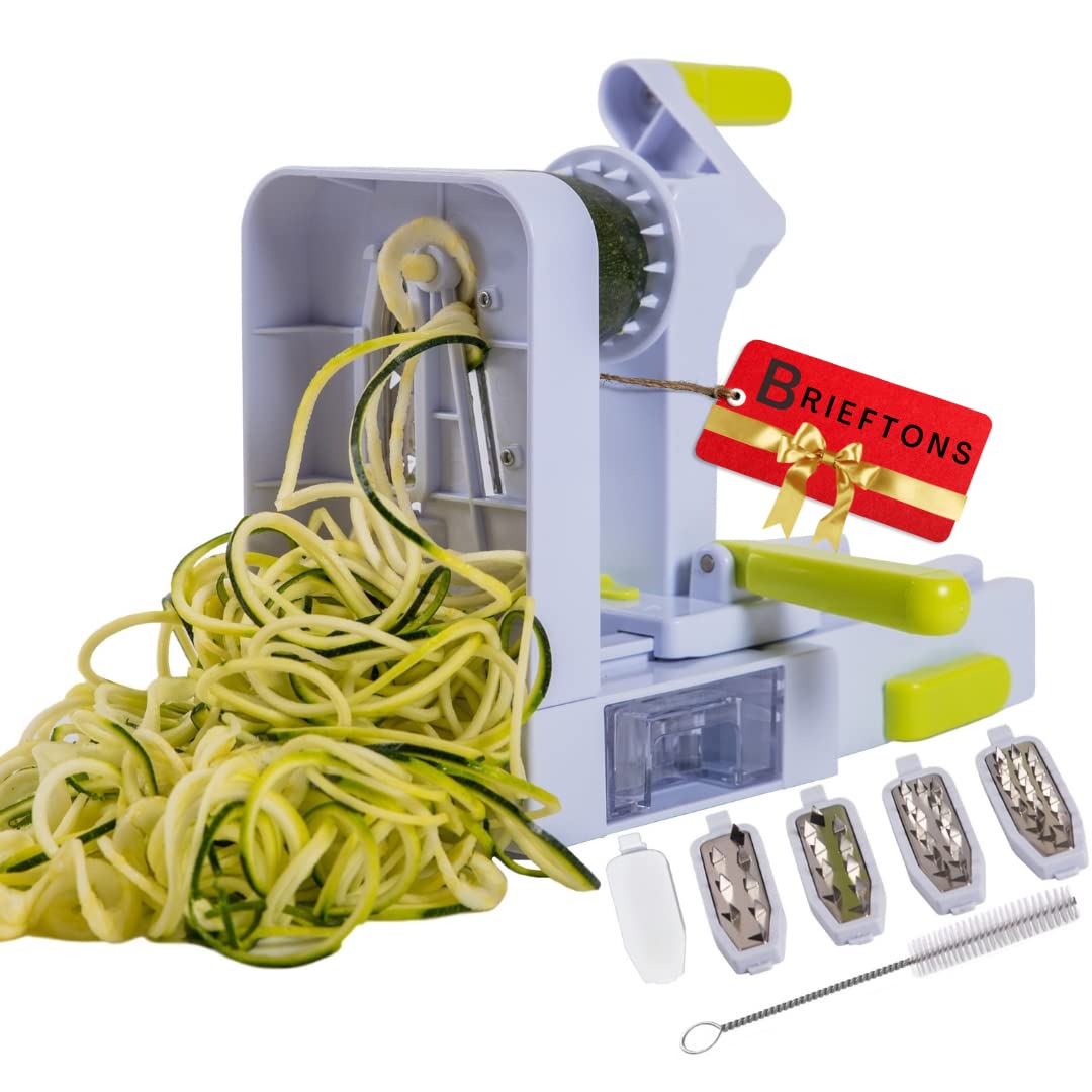 Brieftons QuickFold in folded compact mode saving counter space and ready for storage.