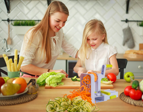 Brieftons QuickFold on a kitchen counter, illustrating compact organization.