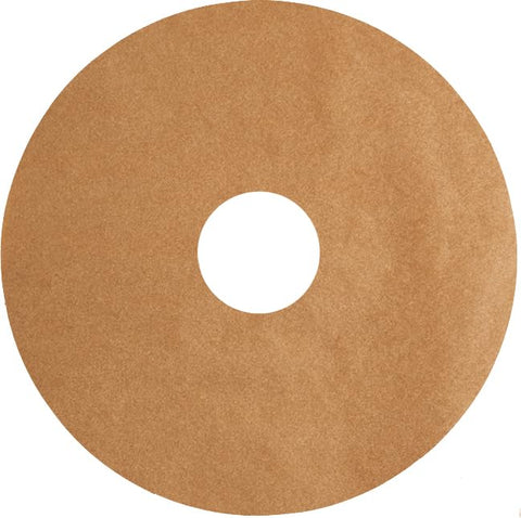 Bright Kitchen parchment round for Nesco dehydrator with center hole, keeps trays clean and reusable.