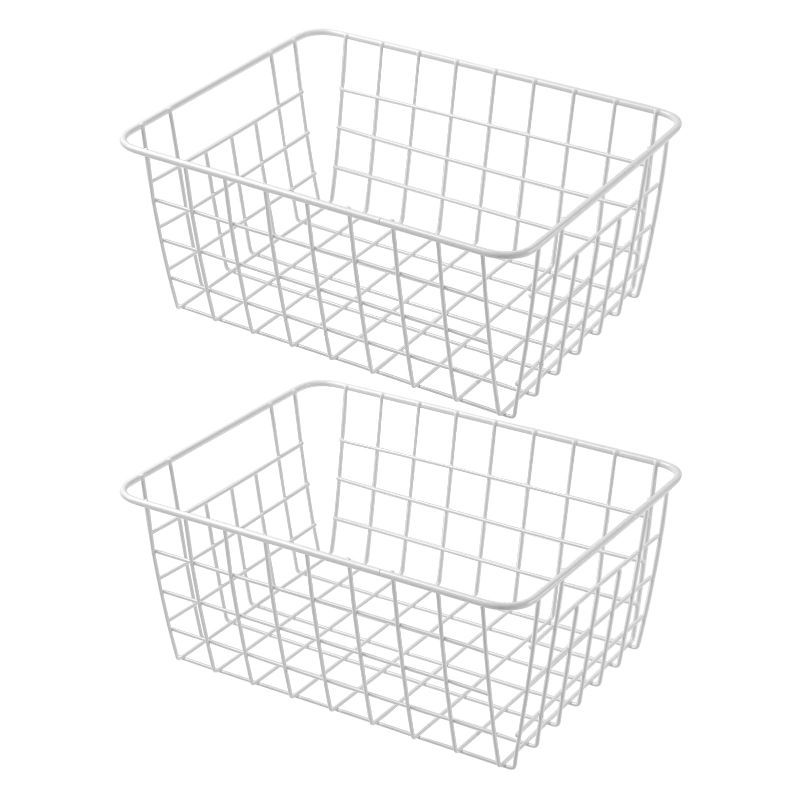Brightalk 11inch upright freezer basket with clear visibility for quick access.