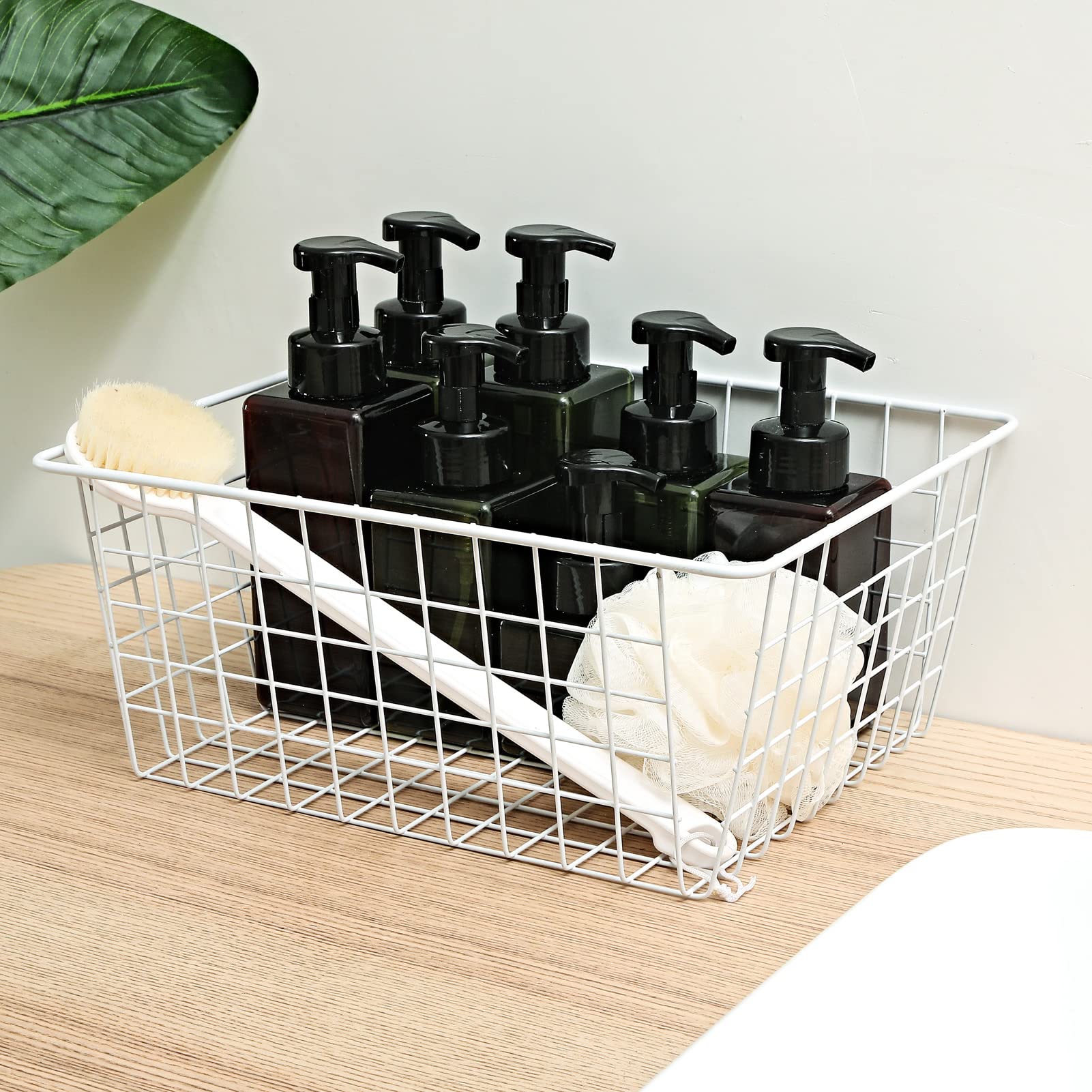 Brightalk 6-inch-tall baskets fit meat and produce bags securely on shelves