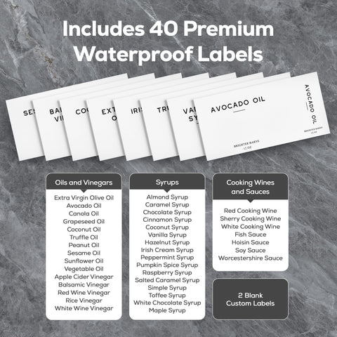 Brighter Barns with 40 waterproof labels for quick content identification