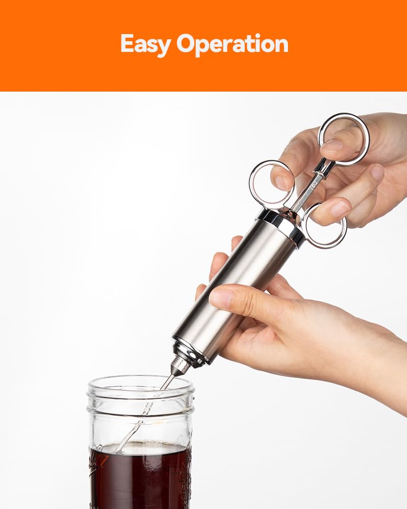 Brigii 12-hole needle distributes marinade evenly across large cuts