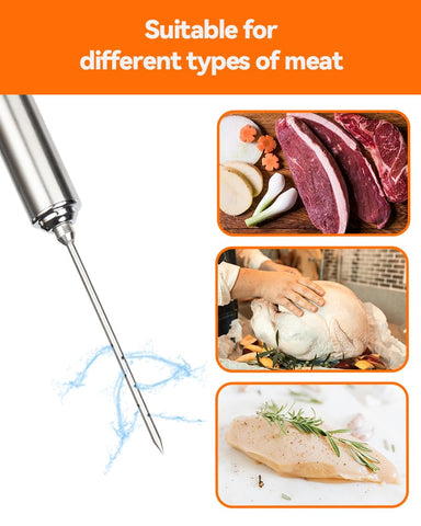 Brigii angled needle reaches deeper layers for even seasoning