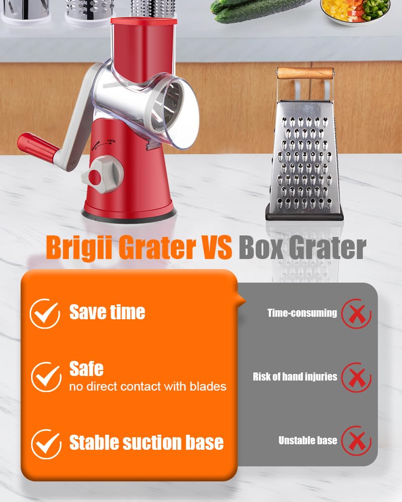 Brigii removable drum for quick disassembly and easy cleaning.