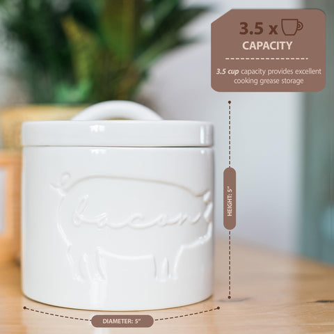 Briink Collective bacon-fat mesh filter keeps particles out for cleaner drippings.