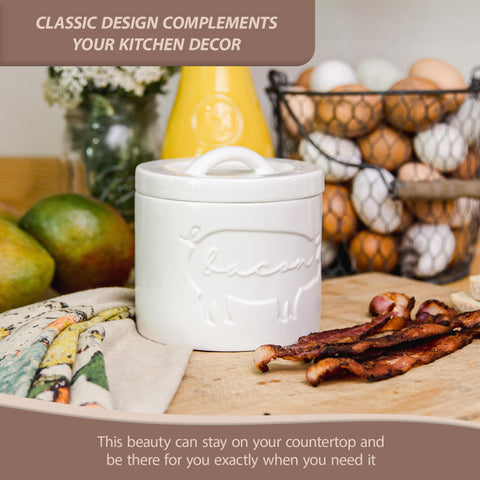 Briink Collective grease container is dishwasher safe for easy cleanup.