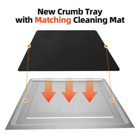 Brikinte black cleaning pads keep liners and tray looking new