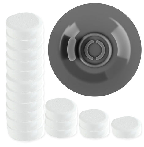 Brikinte espresso cleaning disc in portafilter for quick maintenance