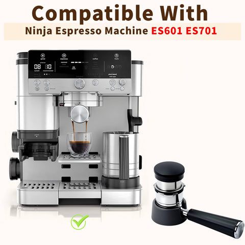 Brikinte espresso tamper station for Ninja Luxe Cafe Pro creates a steady base.