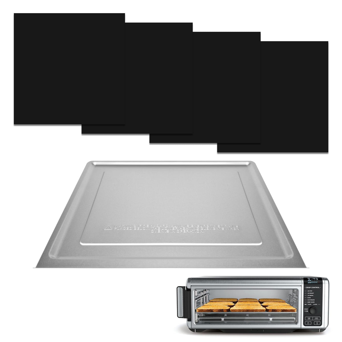 Brikinte Ninja SP101 liners 4-pack for quick mess-free air frying