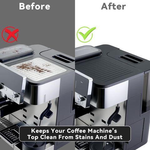 Brikinte space-saving mat stores spoons, filters, and tampers on the counter.