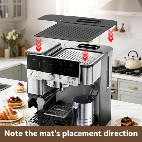 Brikinte Ninja Luxe Cafe mat made of food-grade silicone, non-slip and waterproof.