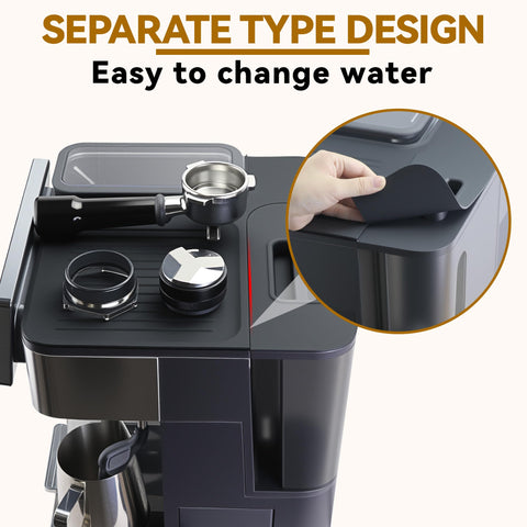 Brikinte waterproof silicone mat withstands daily coffee routines.