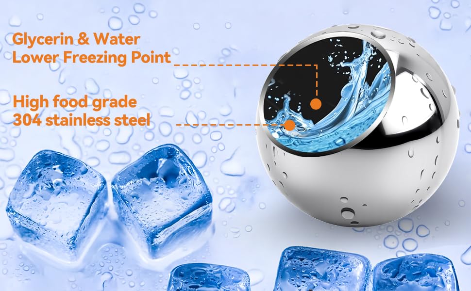 Brikinte XL espresso ball quick chill action preserves aroma and body.