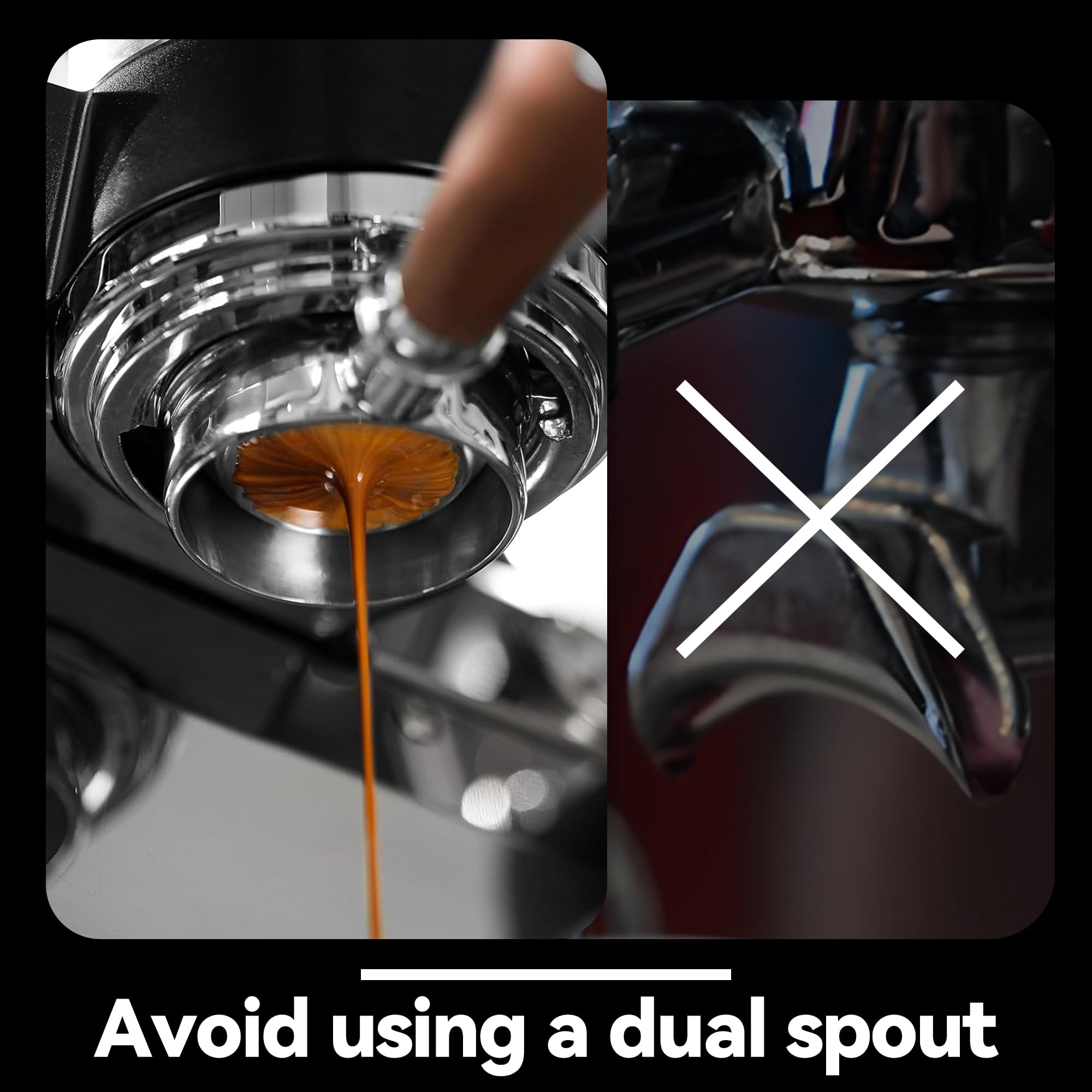 Brikinte XL stainless steel espresso ball closeup highlights durable design for consistent cooling.