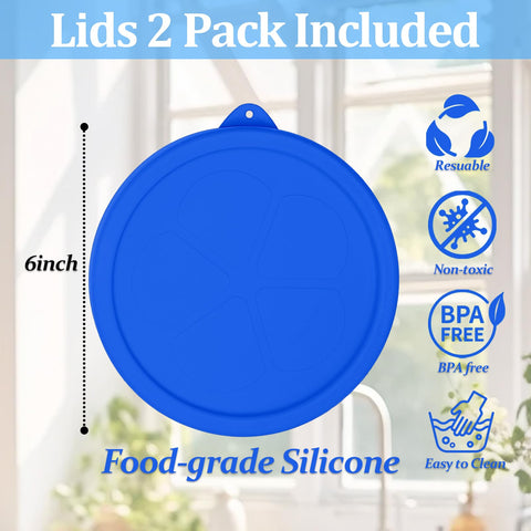 BrillaraSymm silicone lid is microwave-safe for reheating leftovers.