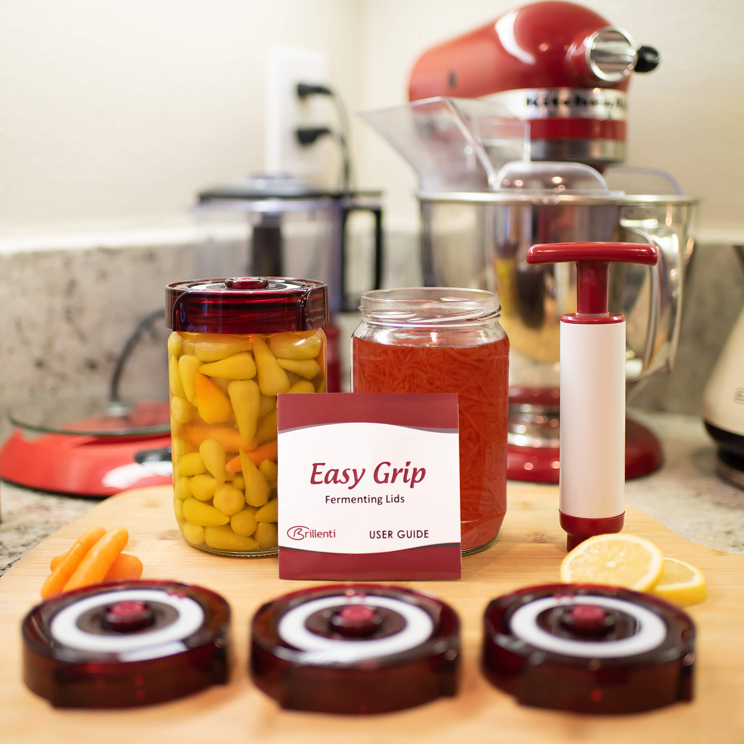 Brillenti low-profile lids fit in cupboards without bulk