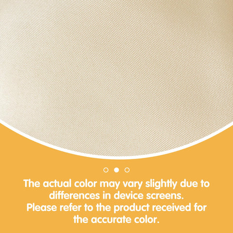 BRILLMAX beige tablecloth close-up of wrinkle-resistant finish