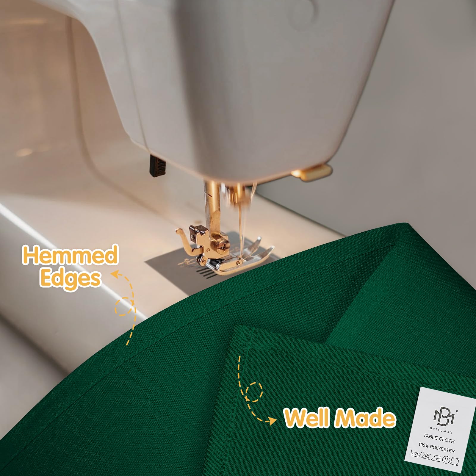 BRILLMAX polyester tablecloth 60x102 washable for easy care