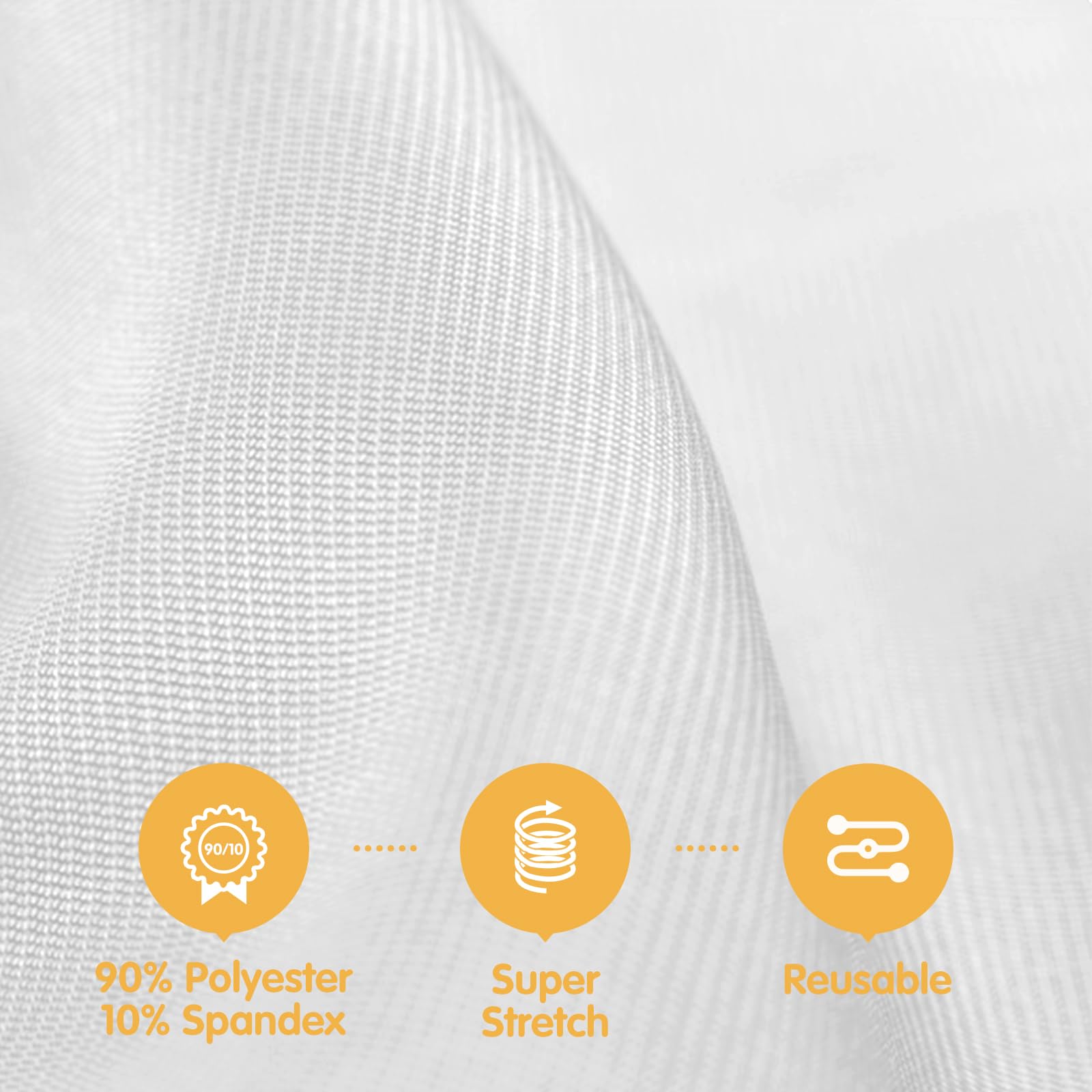 BRILLMAX stretch tablecloth with leg pockets delivering a snug, professional fit.