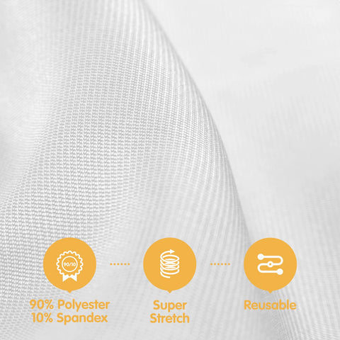 BRILLMAX stretch tablecloth with leg pockets delivering a snug, professional fit.