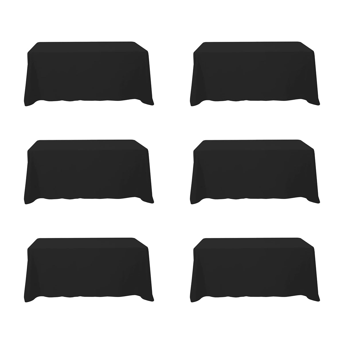 BRILLMAX tablecloth covers a 6ft rectangular table for a clean, professional look.
