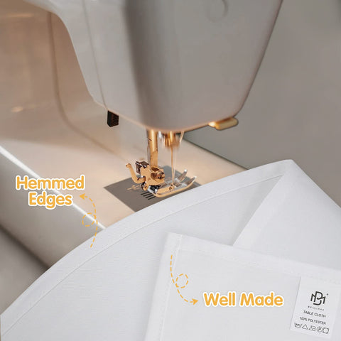 BRILLMAX bulk 6-pack white tablecloth for event tables
