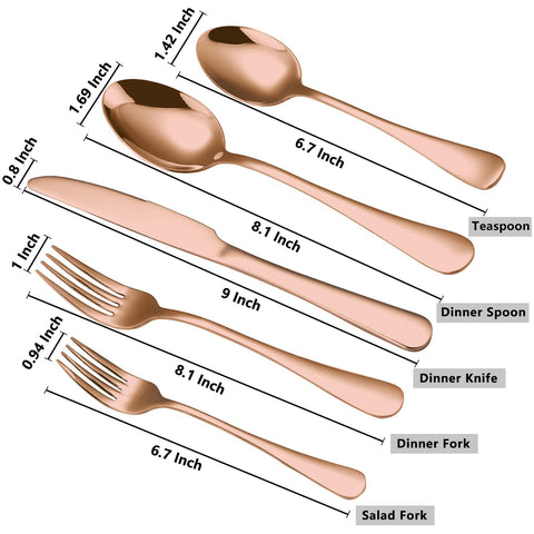 BRIOUT rose gold dinner spoons add comfort and style