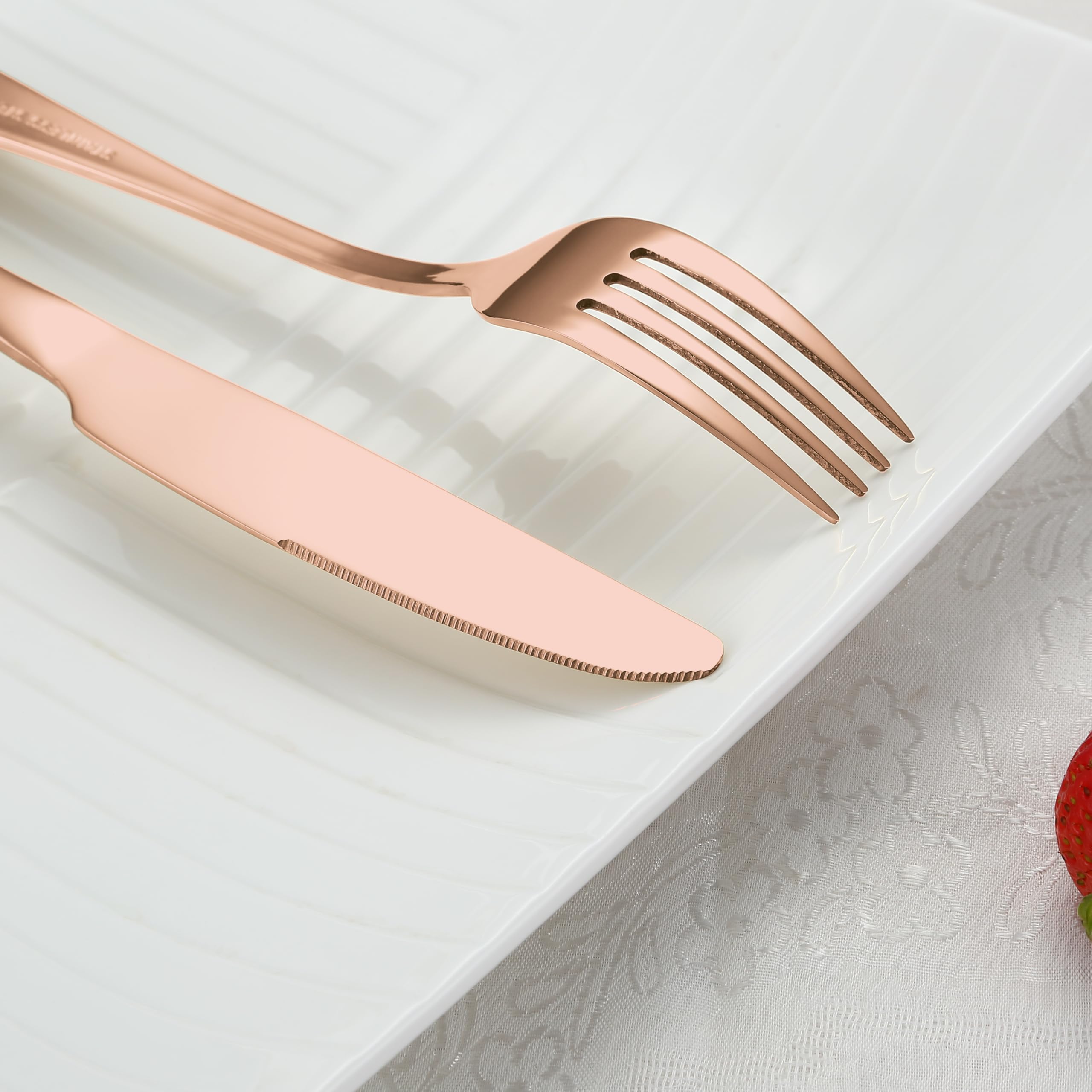 BRIOUT rose gold tea spoons ideal for beverages