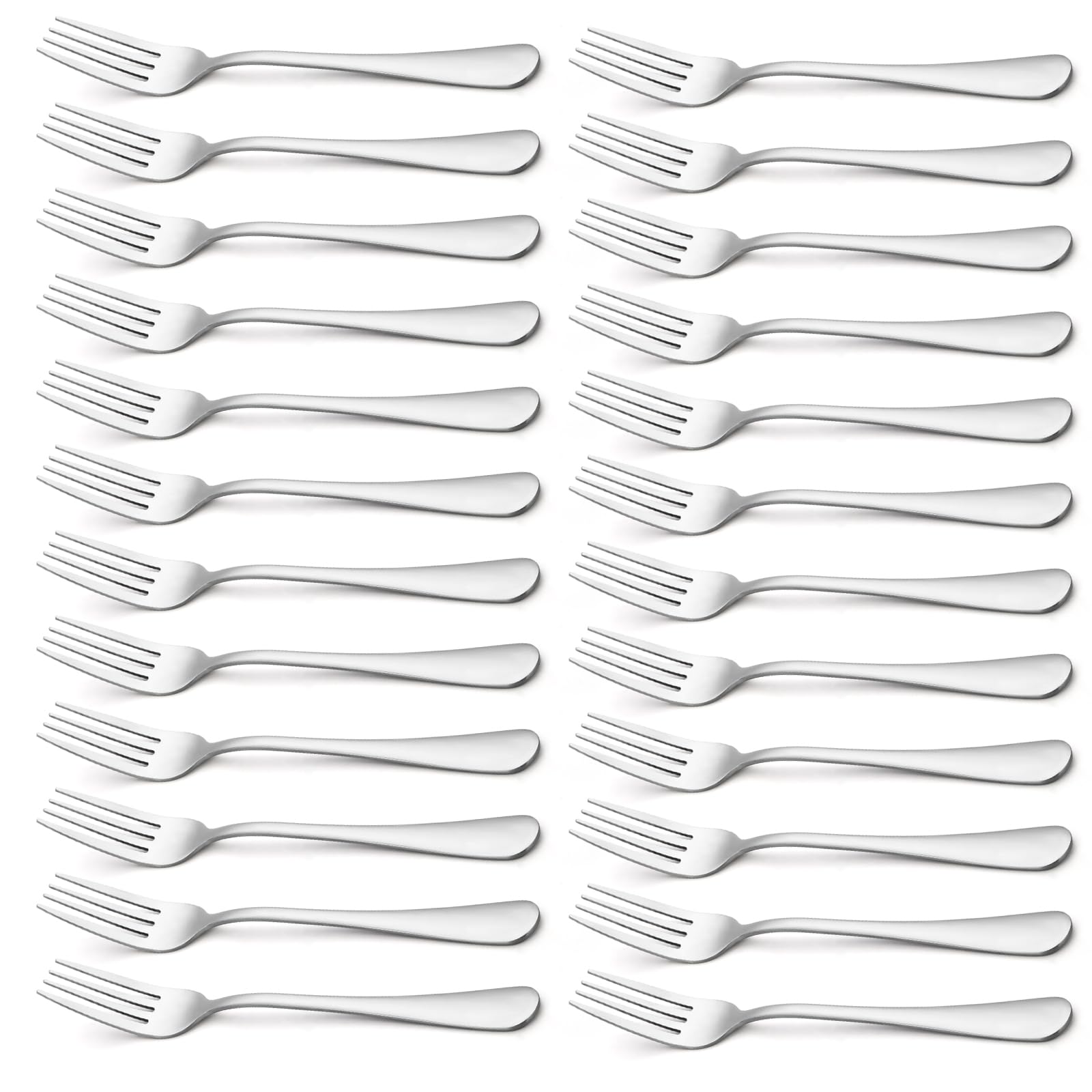 Briout 8-inch dinner fork with mirror-polish finish for a refined table setting.
