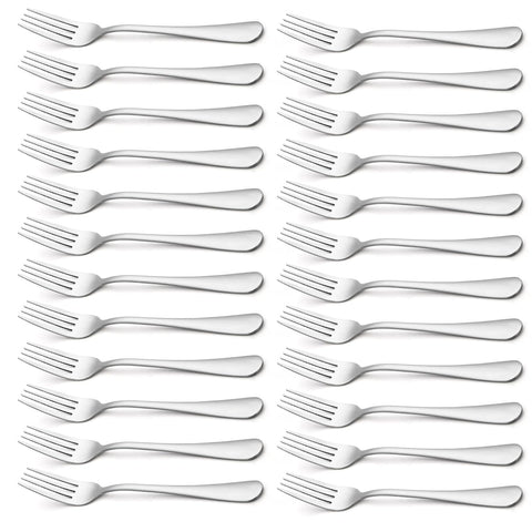 Briout 8-inch dinner fork with mirror-polish finish for a refined table setting.