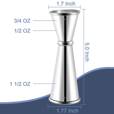 BRIOUT 18-8 stainless steel jigger shows durability and quality.