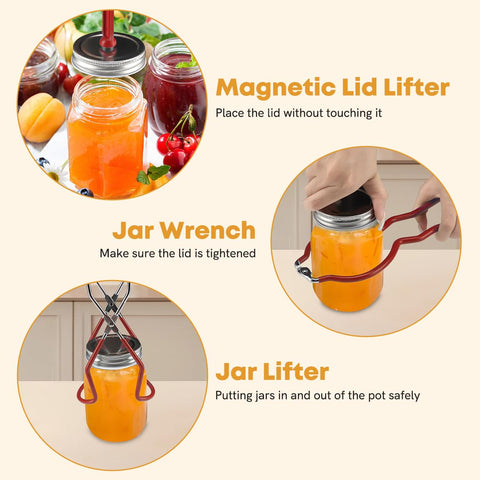 BriSunshine induction-compatible canning pot on stove